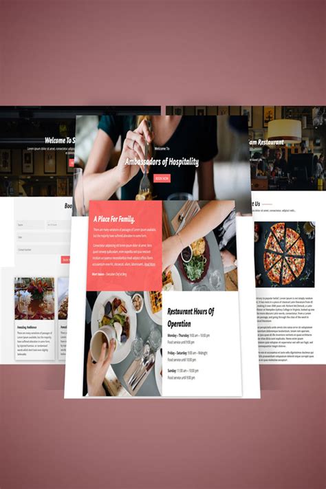 Foodies Modern Restaurants Layout Bundle