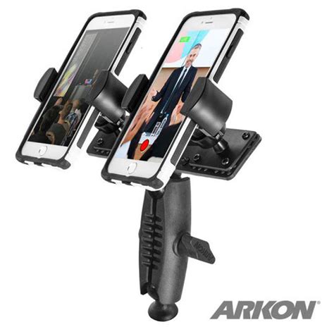 Arkon Universal Smartphone Dual Tripod Mount For Streaming And Media