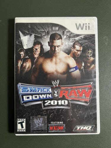 WWE Smackdown VS Raw 2010 Featuring ECW CIB Complete Nintendo Wii