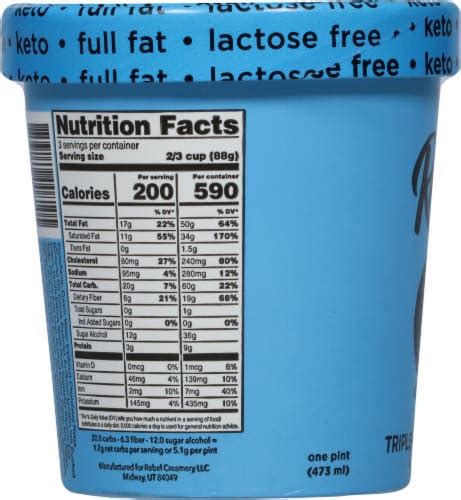 Rebel Keto Triple Chocolate Ice Cream Pint, 16 oz - Kroger