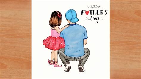 Father S Day Special Drawing For Beginners How To Draw Father And