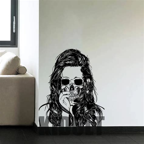 Aliexpress.com : Buy Female Skeleton Halloween Horror Wall Stickers ...