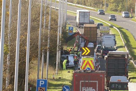 A19 Crash Dashcam Appeal After Five Vehicle Collision Which Saw Four