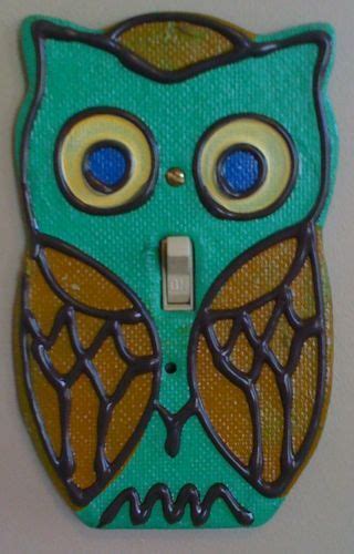 Cute Owl Light Switch With Glow In The Dark Eyes Owl Cute Owl Light