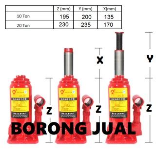 Meter Pressure Gauge Ton Heavy Duty Hydraulic Floor Bottle Jack