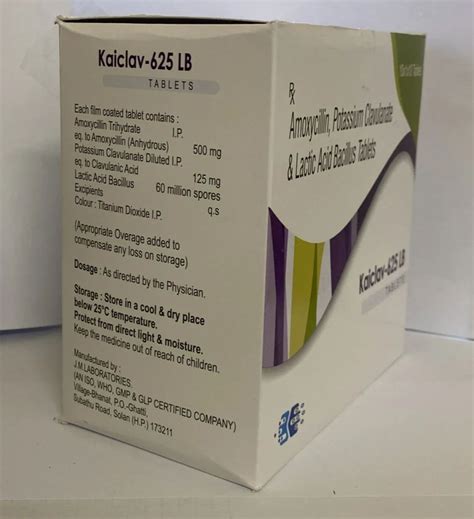 Kaiclav Lb Amoxicillin Potassium Clavulanate Lactic Acid Bacillus