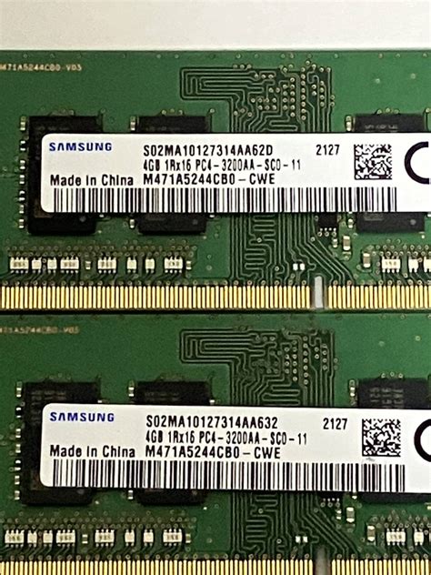 Yahooオークション ノートpc用 メモリ サムスン Samsung M471a5244c