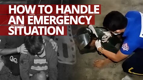 How To Handle An Emergency Situation Lifesaver Firstaid Youtube