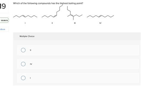 Solved Which Of The Following Compounds Has The Highest Chegg