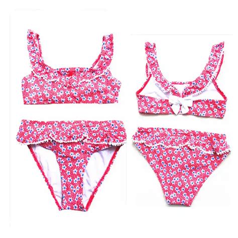 New Bikinis For Year Olds Girl Red And White Reversible Teen Bikini