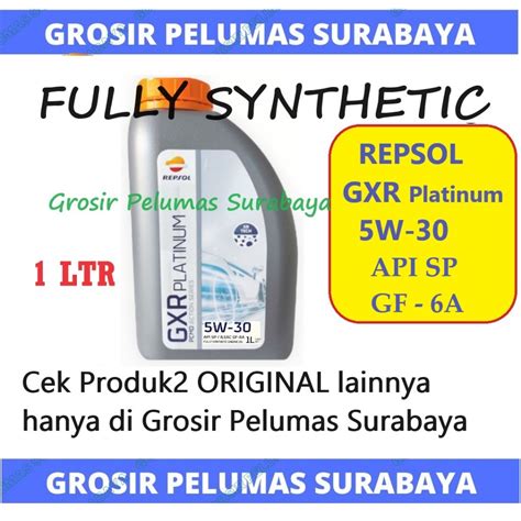 Jual Original FULLY Synthetic Oli Mesin Bensin REPSOL GXR Platinum 5W