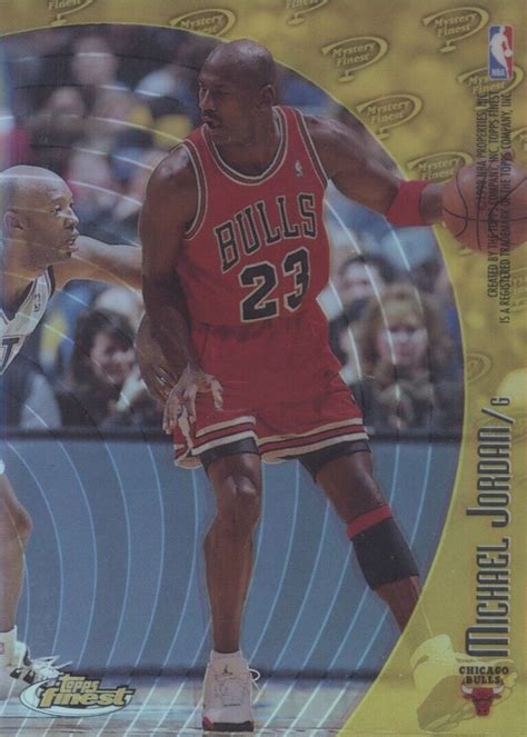 Michael Jordan 1998 Topps Finest M1 Mystery Finest Refractor W K