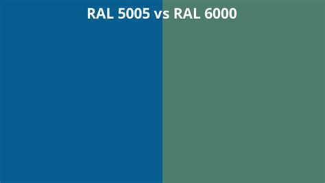 Ral 5005 Vs 6000 Ral Colour Chart Uk