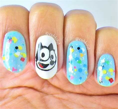 Cubbiful 40 Great Nail Art Ideas Cartoons And Comics Felix The Cat