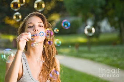 As easy as blowing bubbles. Photograph by Alstair Thane