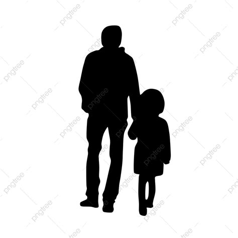 Siluetas De Padre E Hija Png Padre Amor Paternal Ni O Png Y Psd