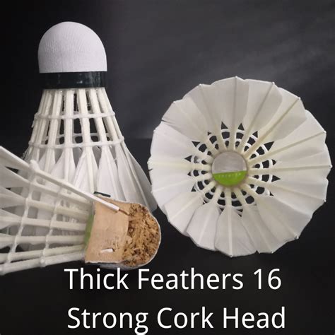 Shuttlecock Badminton Duck Feather Cork Head Composite Training