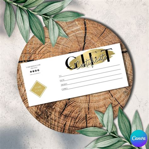 Gold T Certificate Template Editable T Card Add Your Logo