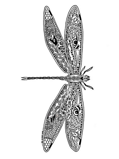 Dragonfly Adult Coloring Pages To Print Coloring Pages Porn Sex Picture