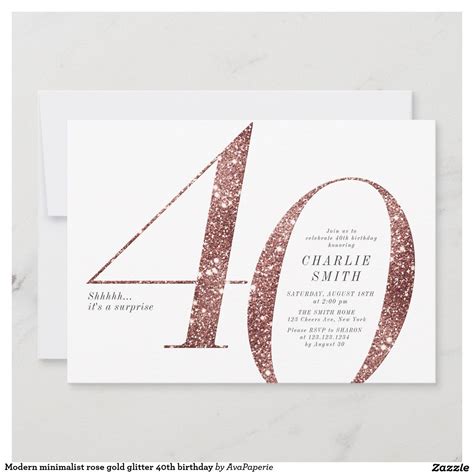 Sparkle Rose Gold Glitter And Floral 60th Birthday Invitation Zazzle