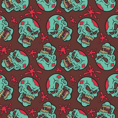 Zombie sull and blood splat pattern 1330060 Vector Art at Vecteezy