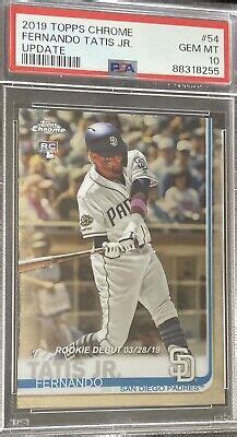 Topps Chrome Update Fernando Tatis Jr Rookie Debut Rc