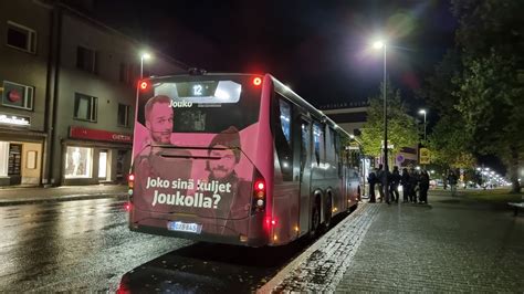 Savonlinja 60 Volvo 8900LE B8RLE 6x2 Jouko Night Bus Line 12 In