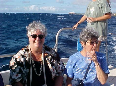 Ann N Bon Aboard Whale Watching And Drinking Mai Tais Spence3491