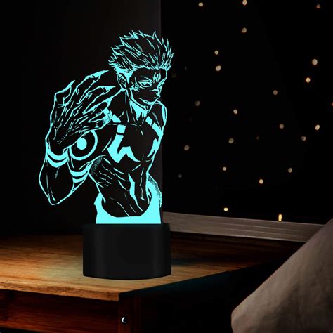 Buy Anime Lamp Ryomen Sukuna Satoru Gojo Light Jujutsu Kaisen Led Yuji