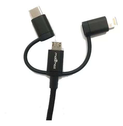 Cabo Usb Em Lightning Tipo C Micro Usb Original Vw