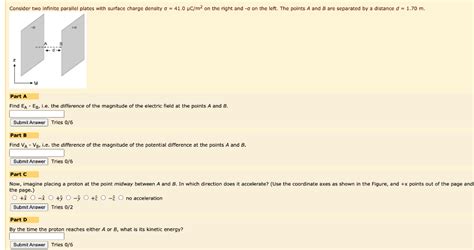 Solved Consider Two Infinite Parallel Plates With Surface Chegg