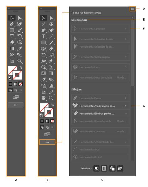 Explorar La Barra De Herramientas En Illustrator