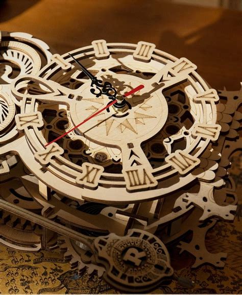 Horloge Hibou Puzzle En Bois 3D MECAPUZZLE