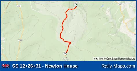 Ss 122631 Newton House Stage Map National Breakdown Rally 1987