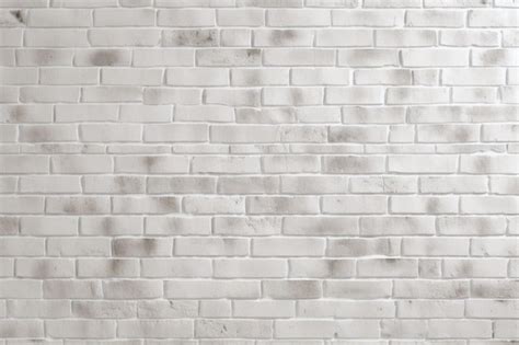 Premium Ai Image White Brick Wall Texture Ai Generative