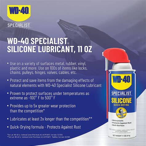 Buy Wd 40 Specialist Silicone Lubricant With Smart Straw Sprays 2 Ways