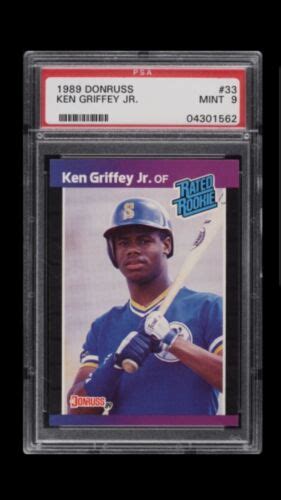 1989 Donruss Ken Griffey Jr 33 Psa 9 Mint Rated Rookie Card Rc