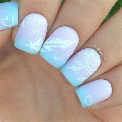 Creative Feather Nail Art Designs - Hative