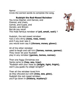 Rudolph Red Nosed Reindeer Lyrics