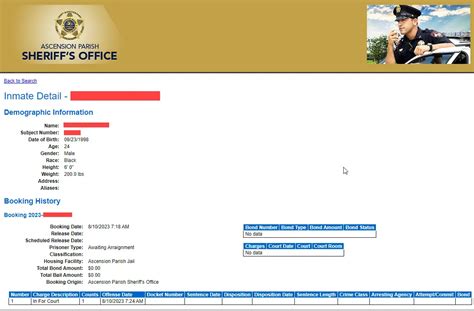 Ascension Parish Jail Roster Lookup, LA, Inmate Search