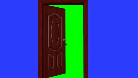 Door Opens And Closes With Key Green Screen Effect Desenhando