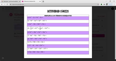 Simplifica Los Terminos Semejantes Brainly Lat