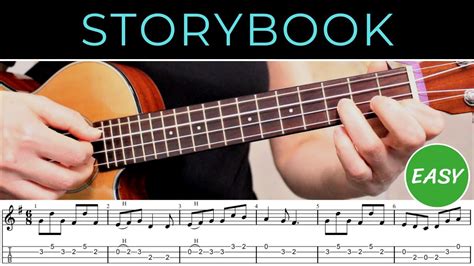 Storybook 🎵 Easy Beginner Ukulele Fingerstyle Melody Tutorial Chords