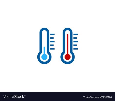 temperature weather  season logo icon design vector image