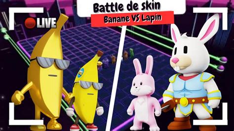 Live Stumble Guys Banane Vs Lapin Qui Va Gagner Ft Roxou