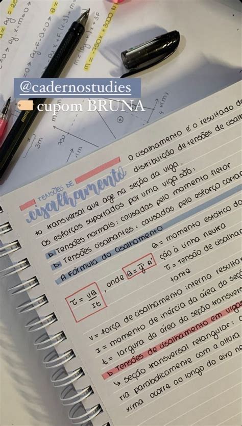 Caderno Studies | School study tips, Study motivation inspiration ...