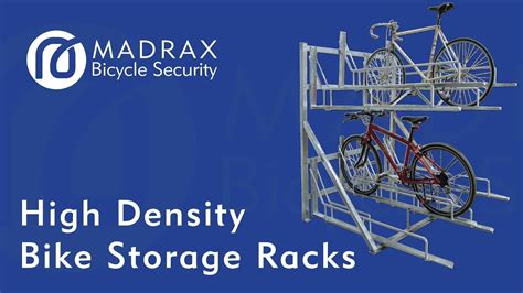 High Density Bike Storage Racks Madrax Commercial Bike Racks Youtube