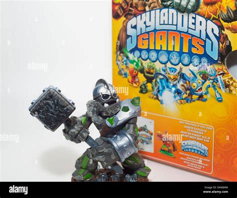 Skylanders Giants character figure Crusher with game box Stock Photo ...