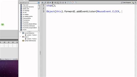 Merihelp Actionscript Scene Control Using Buttons Mp Youtube