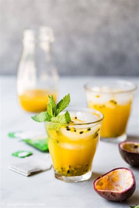 10 Healthy Homemade Iced Teas: Passion Fruit Iced Tea from Delightful ...